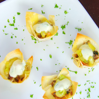 Tuna Taco Cups