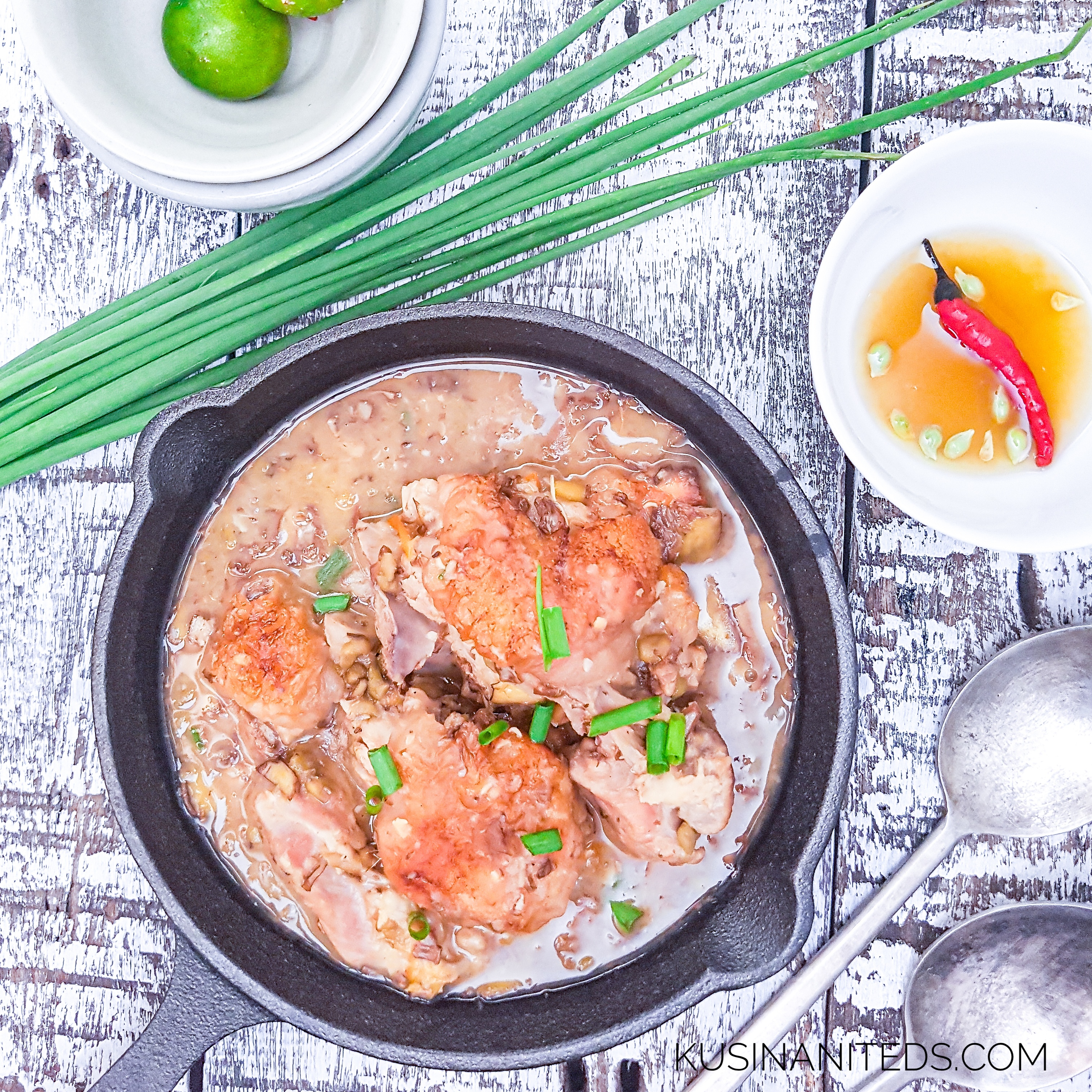 Oven Grilled Pork in ginisang munggo