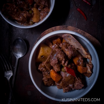 Pork Ribs Caldereta:  How we cook it in Batangas
