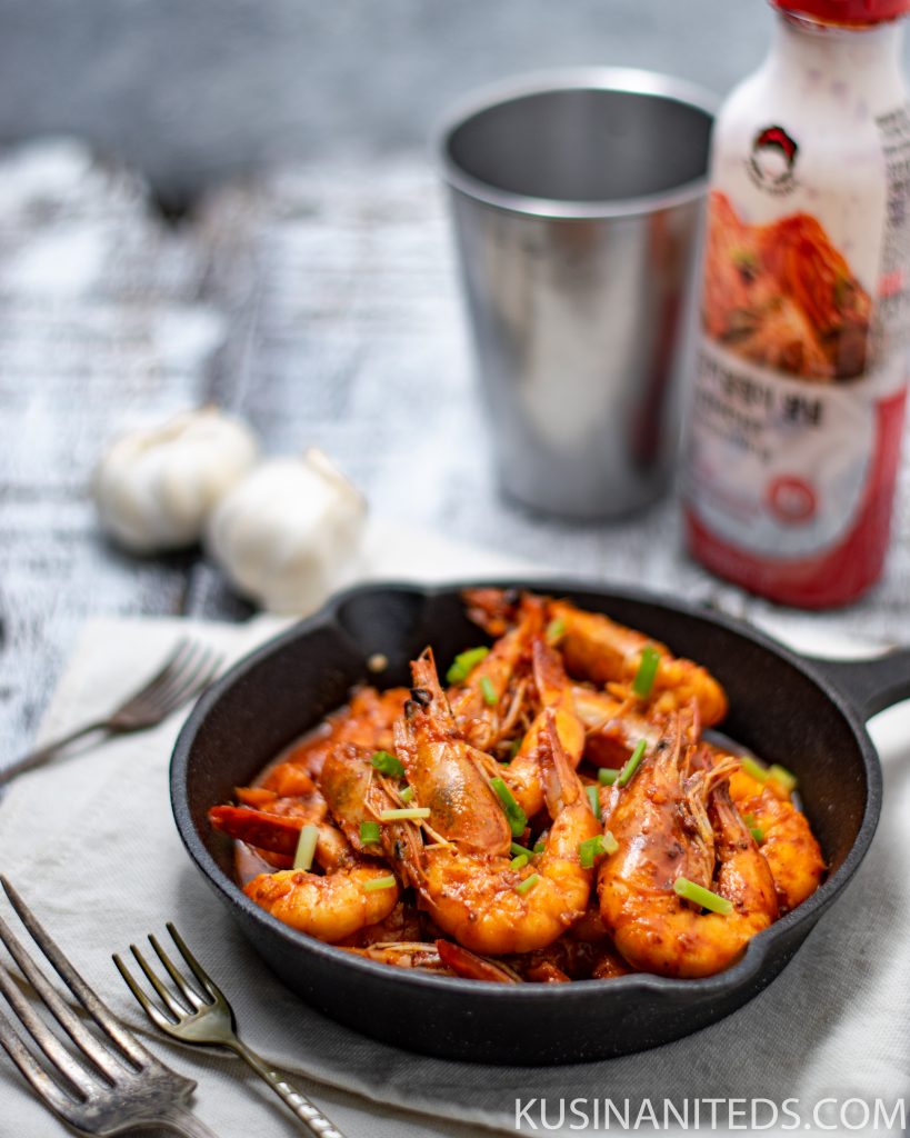 Shrimps in Kimchi Seasoning Recipe