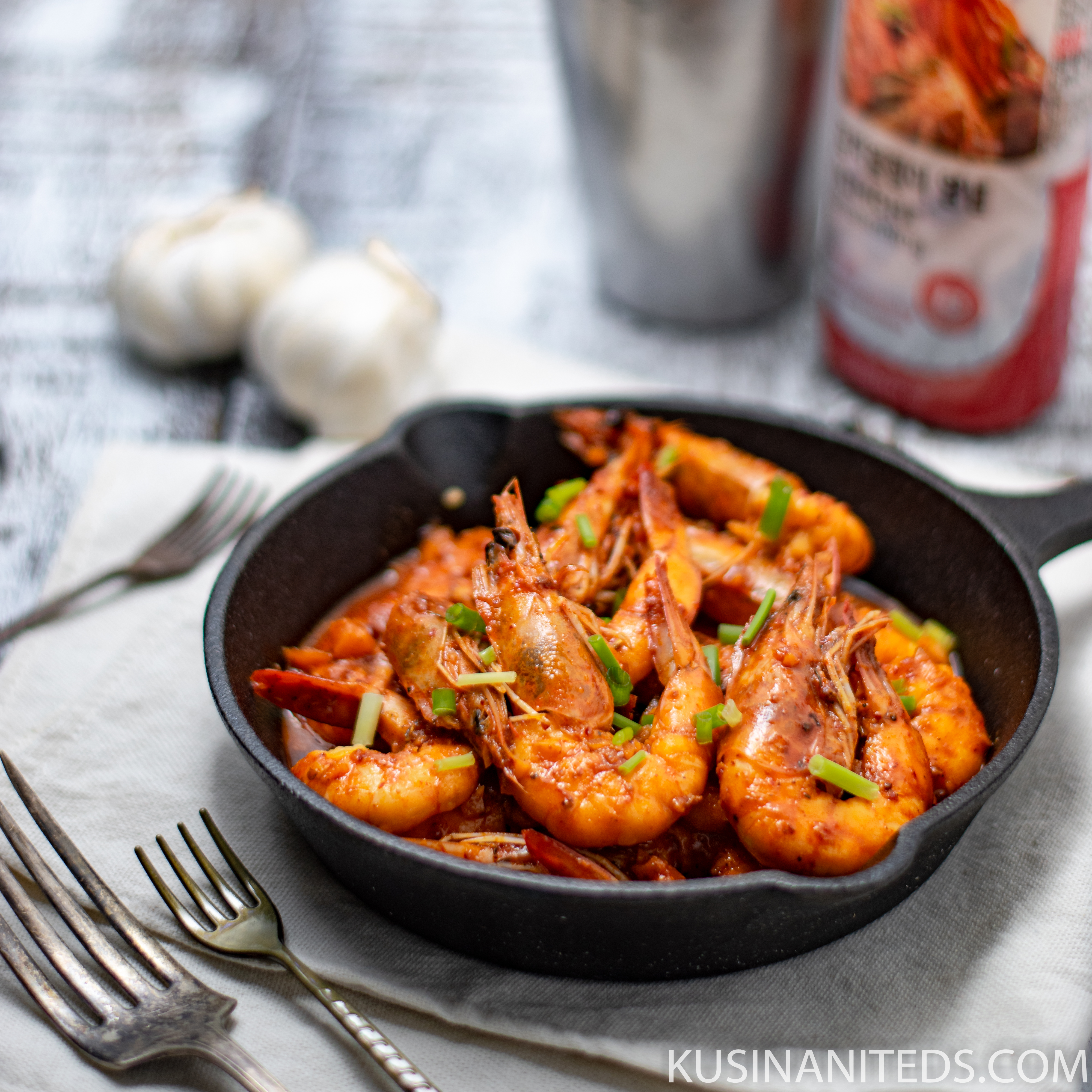Shrimps in Kimchi Seasoning Recipe