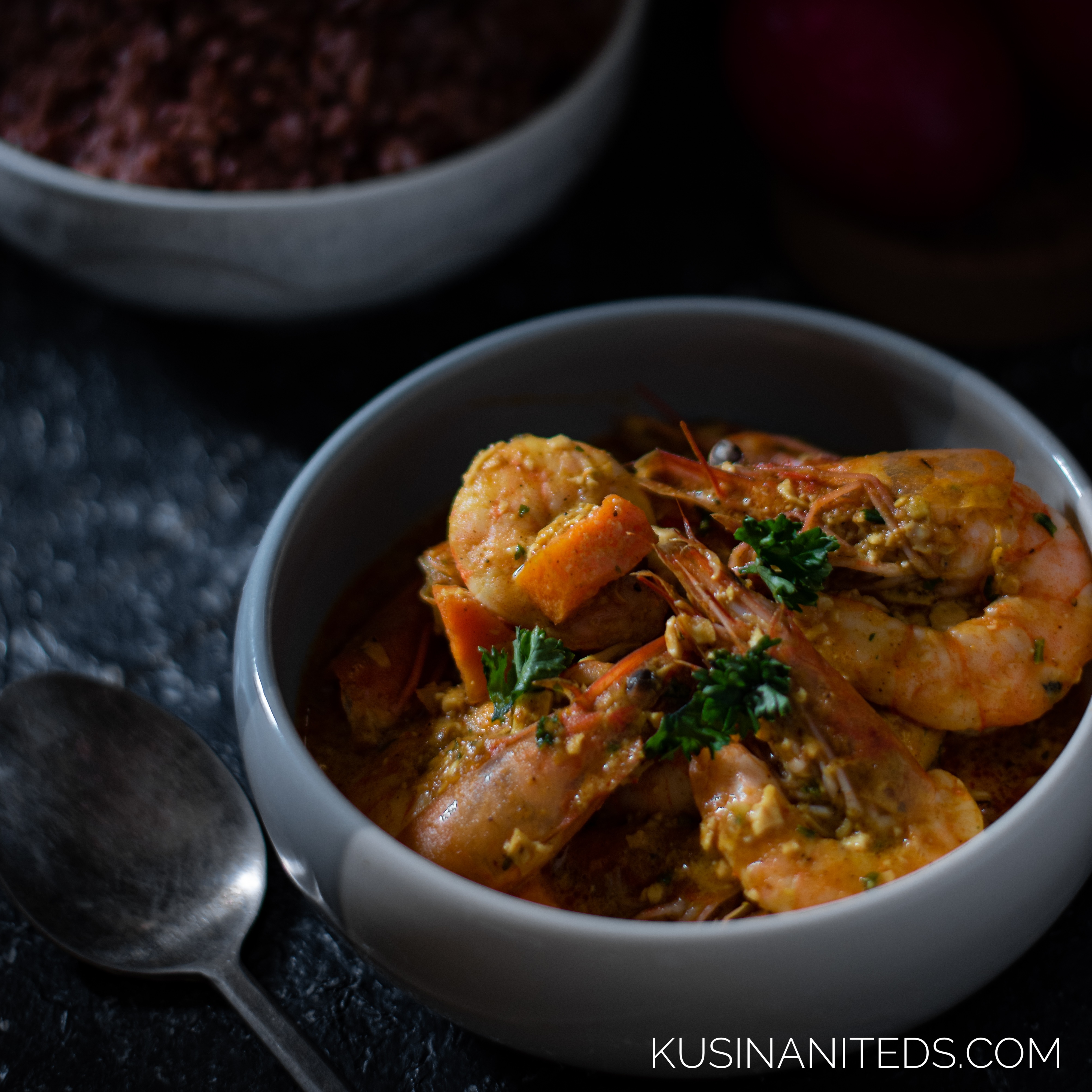Salted Egg Shrimp Curry
