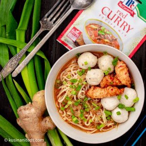 Instant Red Curry Noodle Soup